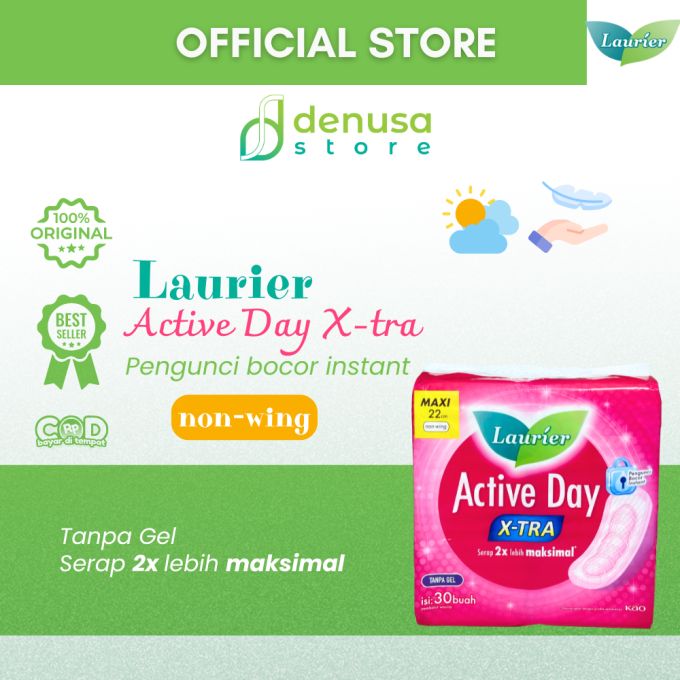 LAURIER Active Day X-tra Non Wing Maxi 22cm isi 30
