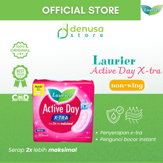 LAURIER Active Day X-tra Non Wing Maxi 22cm isi 30