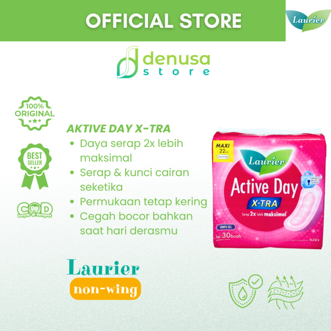 LAURIER Active Day X-tra Non Wing Maxi 22cm isi 30
