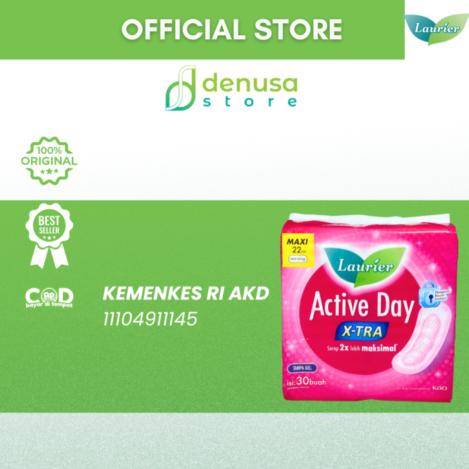 LAURIER Active Day X-tra Non Wing Maxi 22cm isi 30