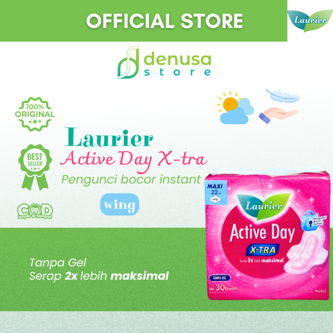 LAURIER Active Day X-tra Wing Maxi 22cm isi 30