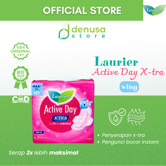 LAURIER Active Day X-tra Wing Maxi 22cm isi 30