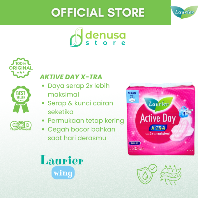 LAURIER Active Day X-tra Wing Maxi 22cm isi 30