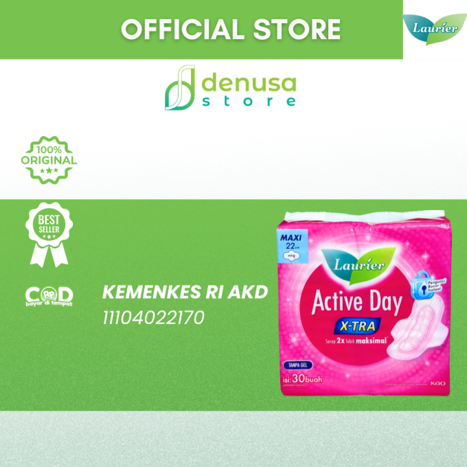 LAURIER Active Day X-tra Wing Maxi 22cm isi 30