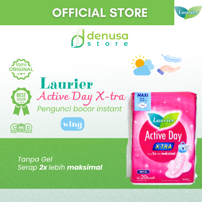 LAURIER Active Day X-tra Wing Maxi 22cm isi 20