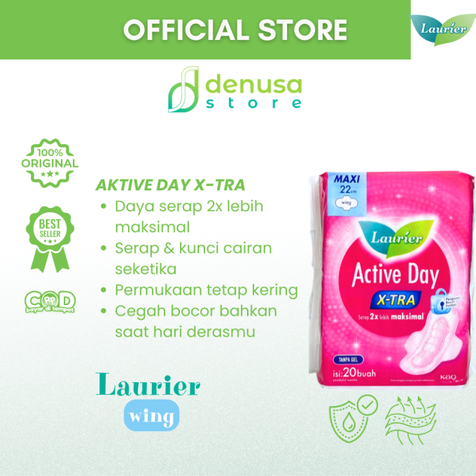 LAURIER Active Day X-tra Wing Maxi 22cm isi 20