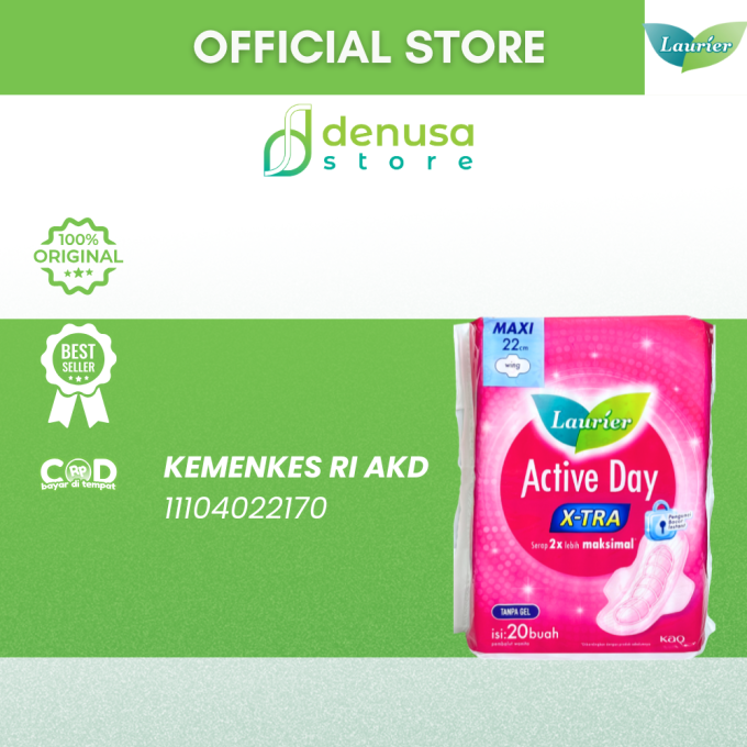 LAURIER Active Day X-tra Wing Maxi 22cm isi 20