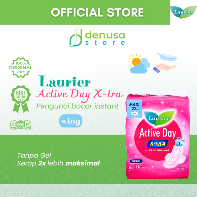 LAURIER Active Day X-tra Wing Maxi 22cm isi 10