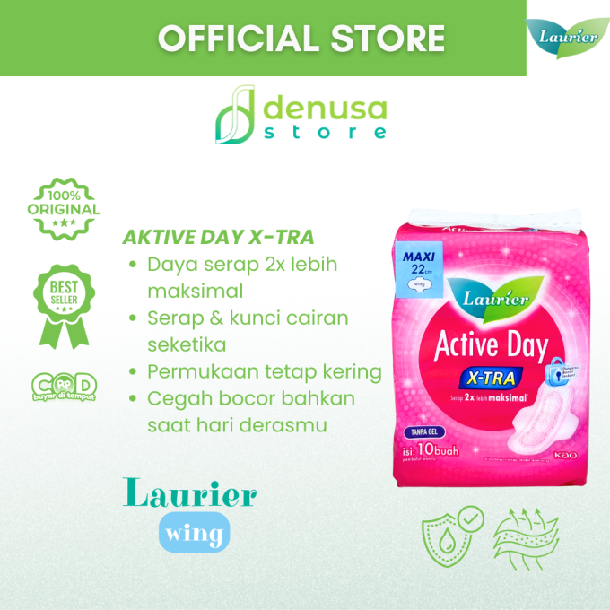 LAURIER Active Day X-tra Wing Maxi 22cm isi 10