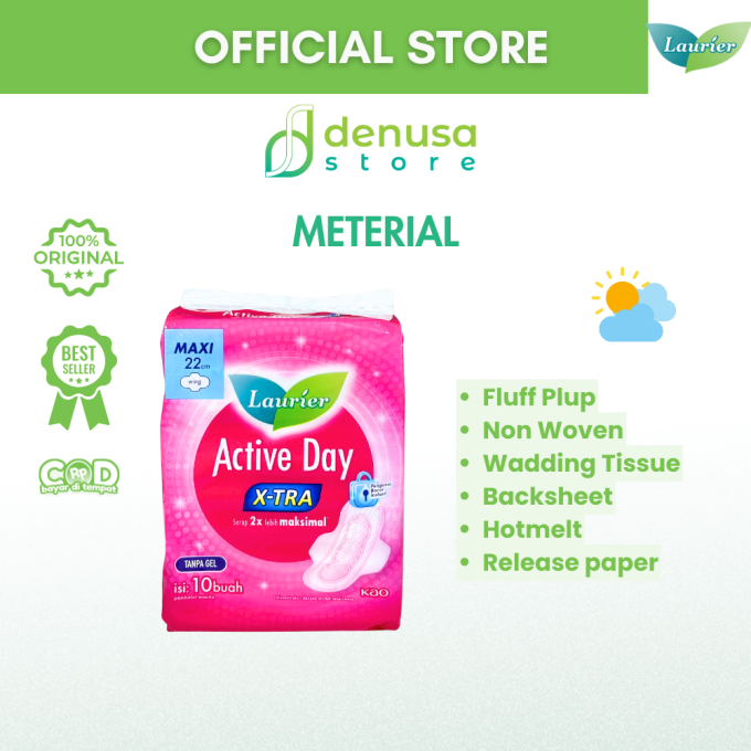 LAURIER Active Day X-tra Wing Maxi 22cm isi 10