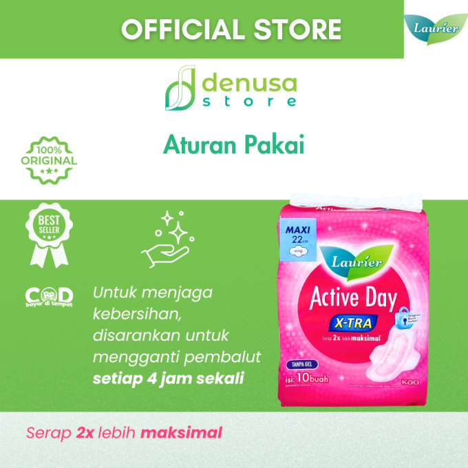 LAURIER Active Day X-tra Wing Maxi 22cm isi 10