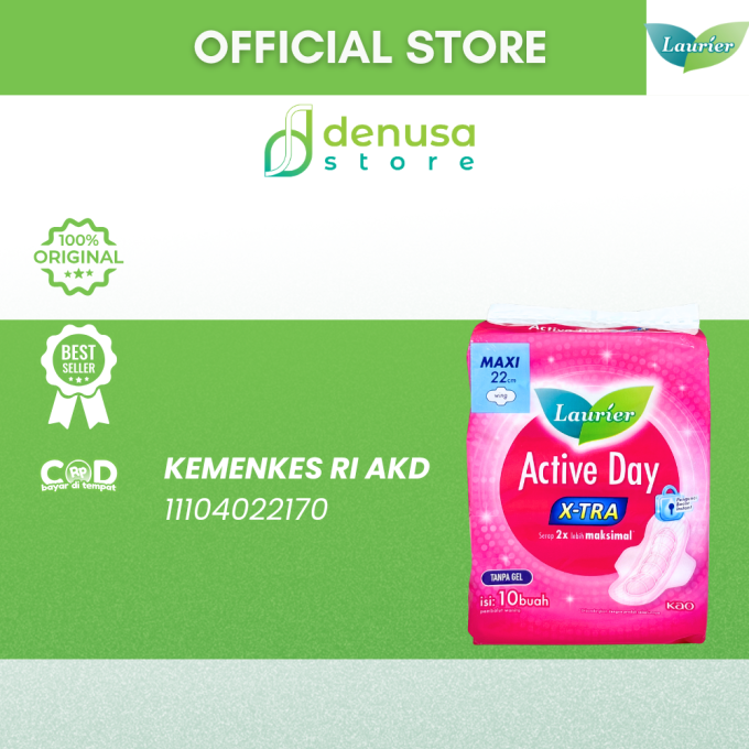 LAURIER Active Day X-tra Wing Maxi 22cm isi 10