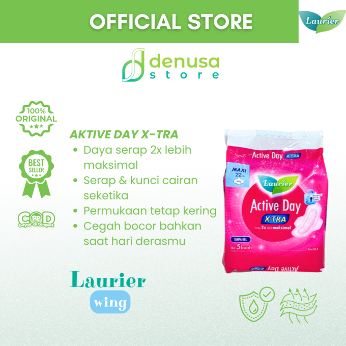 LAURIER Active Day X-tra Wing Maxi 22cm isi 5