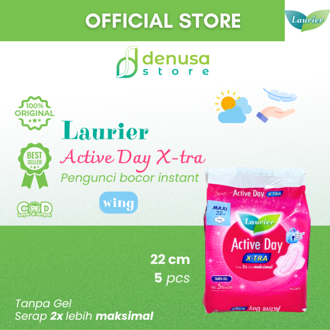 LAURIER Active Day X-tra Wing Maxi 22cm isi 5