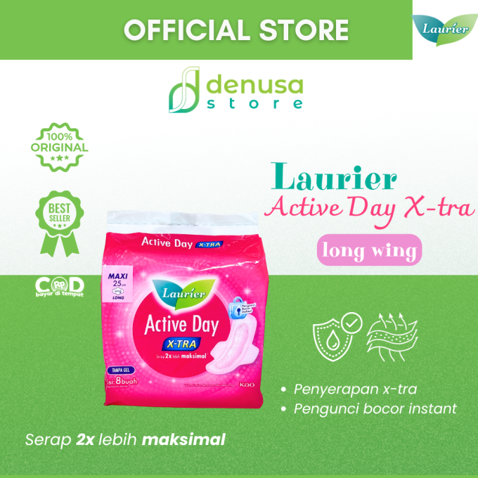 LAURIER Active Day X-tra Long Wing Maxi 25cm isi 8