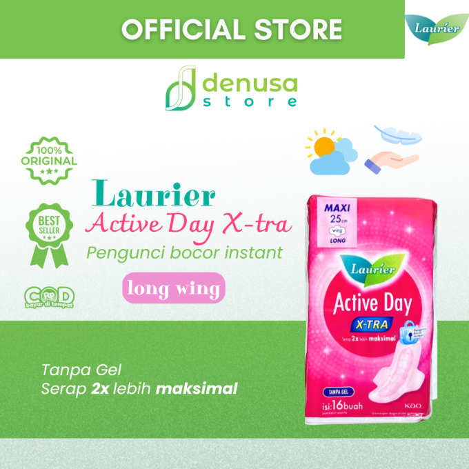 LAURIER Active Day X-tra Long Wing Maxi 25cm isi 16
