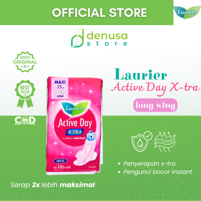 LAURIER Active Day X-tra Long Wing Maxi 25cm isi 16