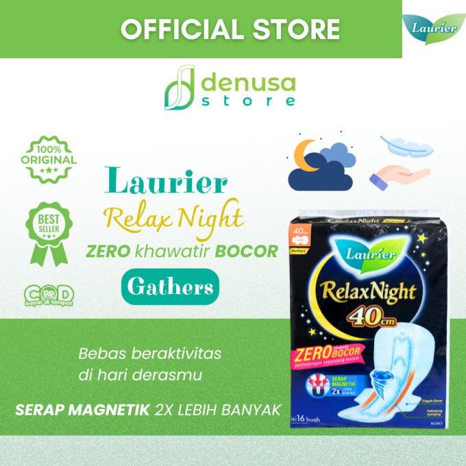 LAURIER Relax Night Wing Gathers 40cm isi 8