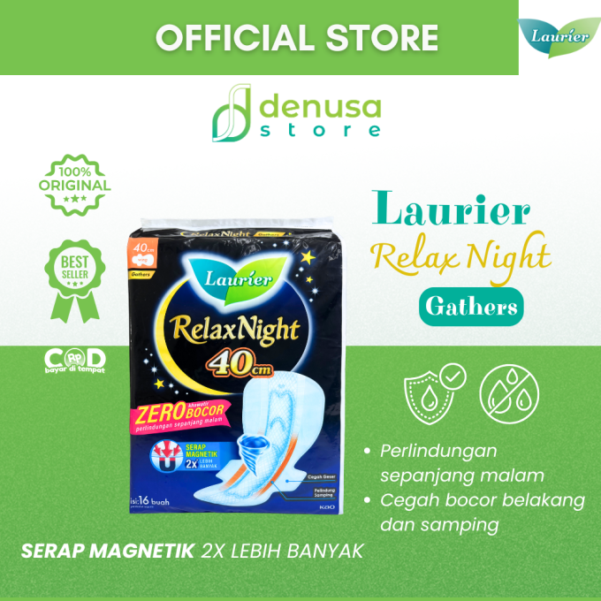 LAURIER Relax Night Wing Gathers 40cm isi 8