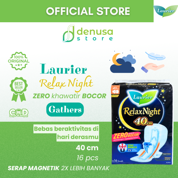 LAURIER Relax Night Wing Gathers 40cm isi 8