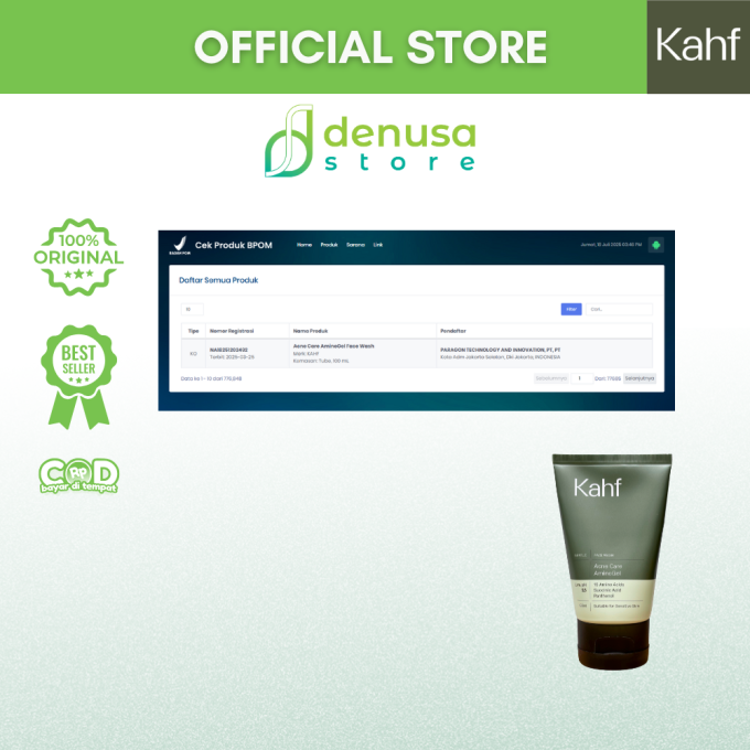 KAHF Face Wash Acne Care AminoGel 100ml