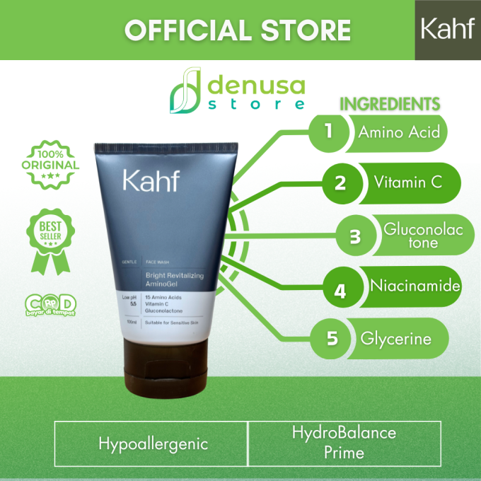 KAHF Face Wash Bright Revitalizing AminoGel 100ml