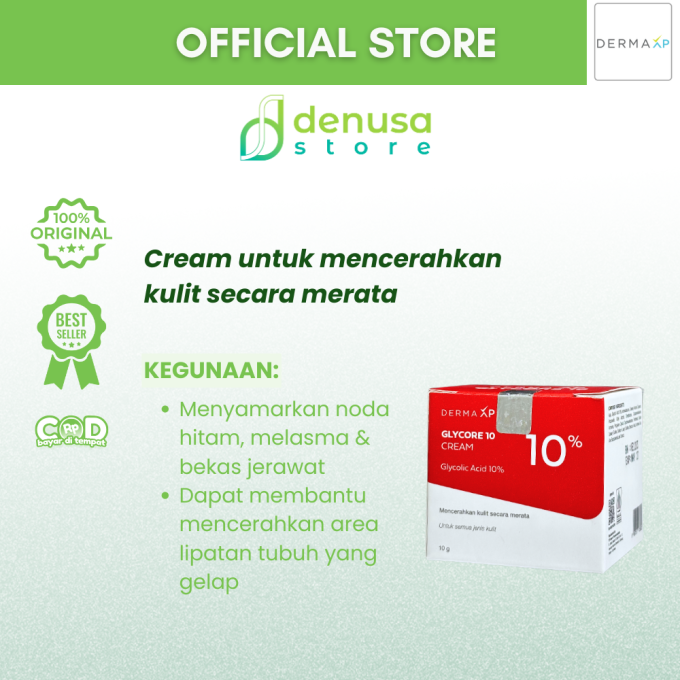 DERMA XP Glycore 10 Cream Glycolic Acid 10% 10 g