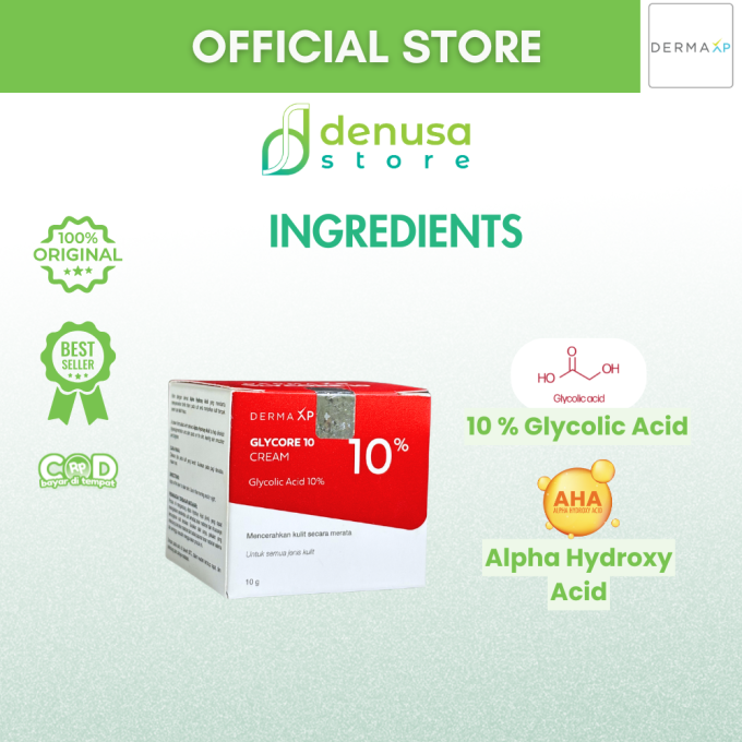 DERMA XP Glycore 10 Cream Glycolic Acid 10% 10 g