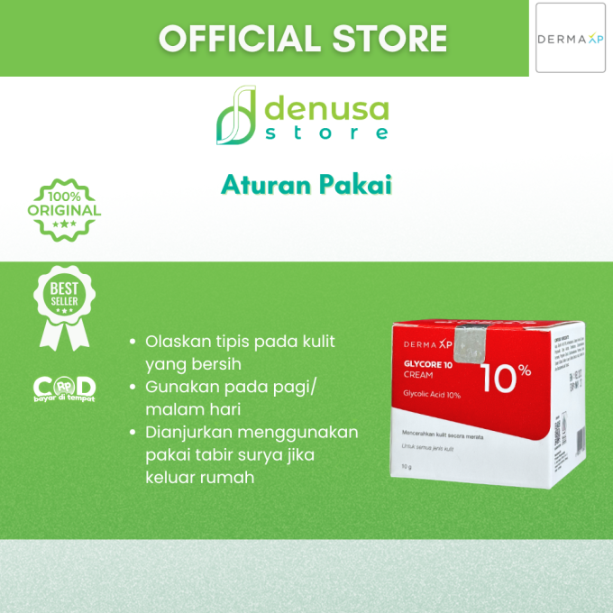 DERMA XP Glycore 10 Cream Glycolic Acid 10% 10 g