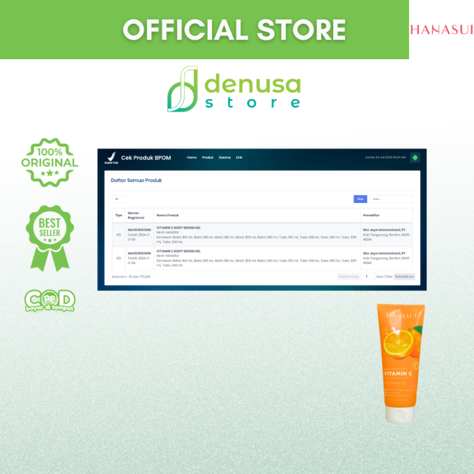 HANASUI Vitamin C Body Serum Gel 200 ml