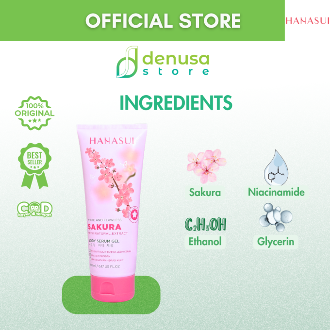 HANASUI Sakura Body Serum Gel 200 ml