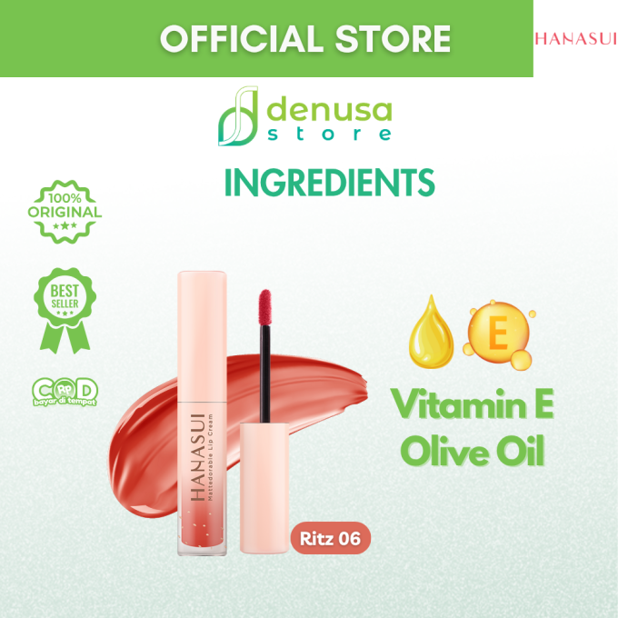 HANASUI Mattedorable Lip Cream 06 Ritz 4 g