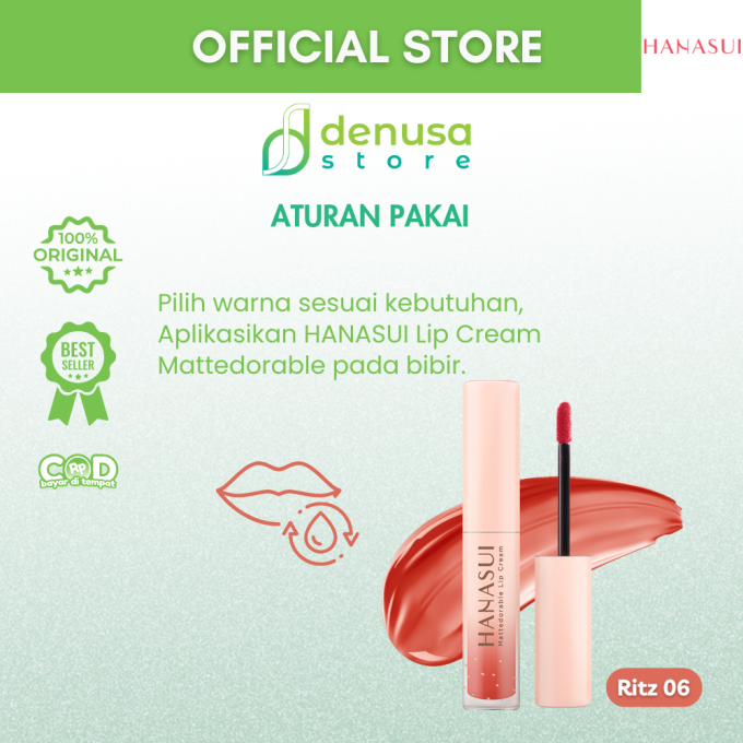 HANASUI Mattedorable Lip Cream 06 Ritz 4 g