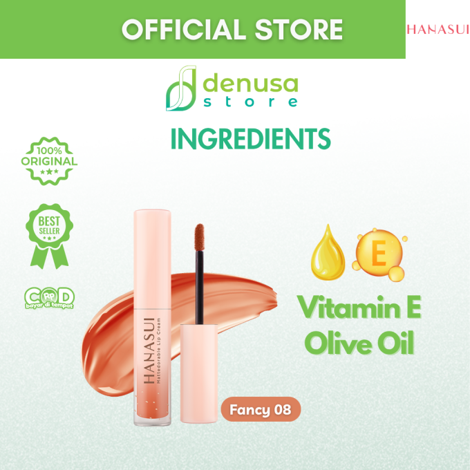 HANASUI Mattedorable Lip Cream 08 Fancy 4 g