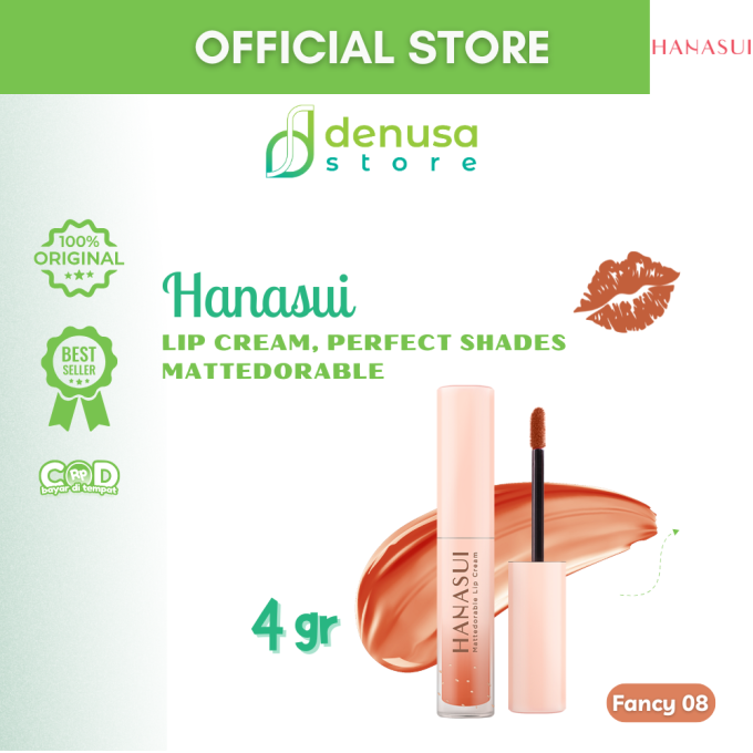 HANASUI Mattedorable Lip Cream 08 Fancy 4 g