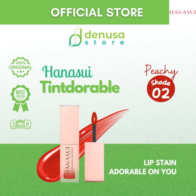 HANASUI Tintdorable Lip Stain 02 Peachy 3.5 g