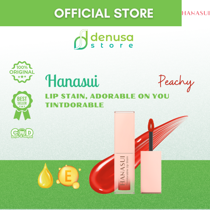 HANASUI Tintdorable Lip Stain 02 Peachy 3.5 g