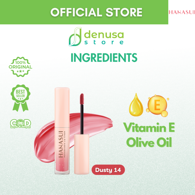 HANASUI Mattedorable Lip Cream 14 Dusty 4 g