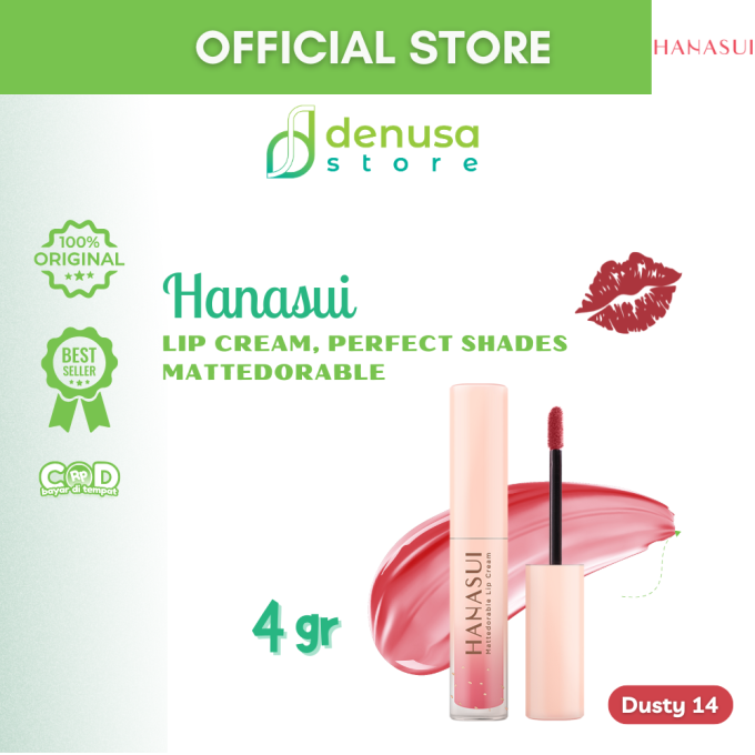 HANASUI Mattedorable Lip Cream 14 Dusty 4 g