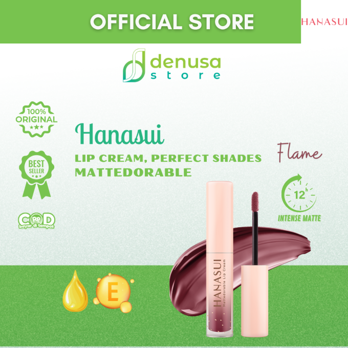 HANASUI Mattedorable Lip Cream 15 Flame 4 g