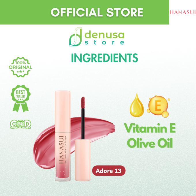 HANASUI Mattedorable Lip Cream 13 Adore 4 g