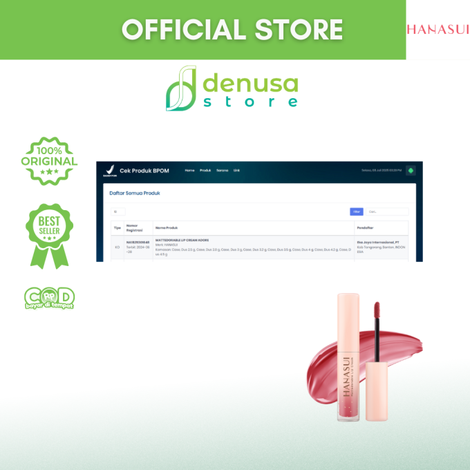 HANASUI Mattedorable Lip Cream 13 Adore 4 g
