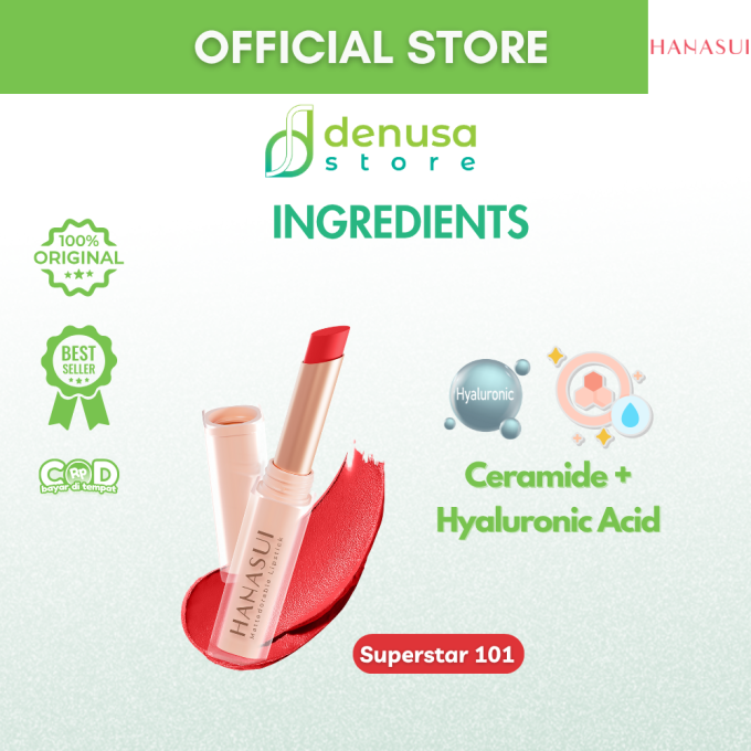 HANASUI Mattedorable Lipstick 101 Superstar 2 g