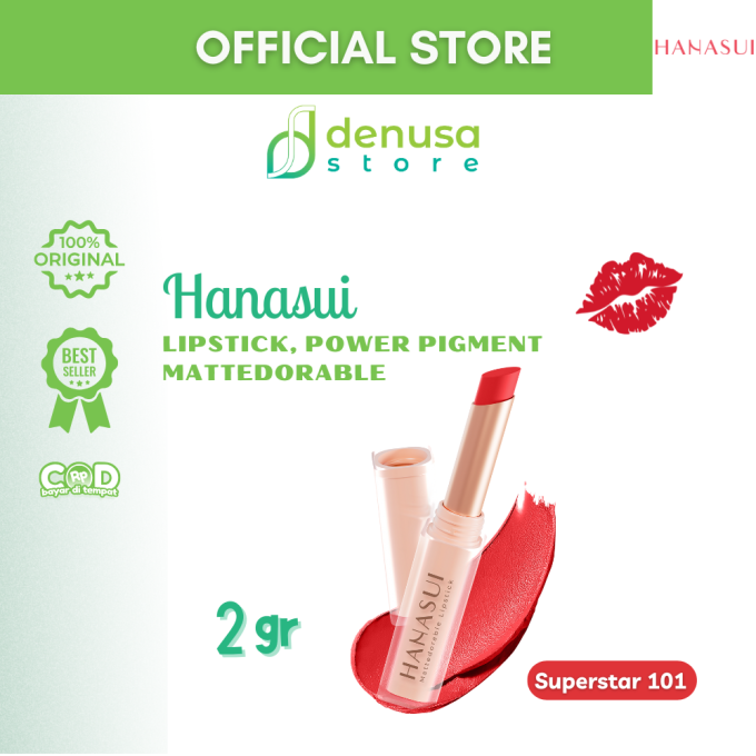 HANASUI Mattedorable Lipstick 101 Superstar 2 g