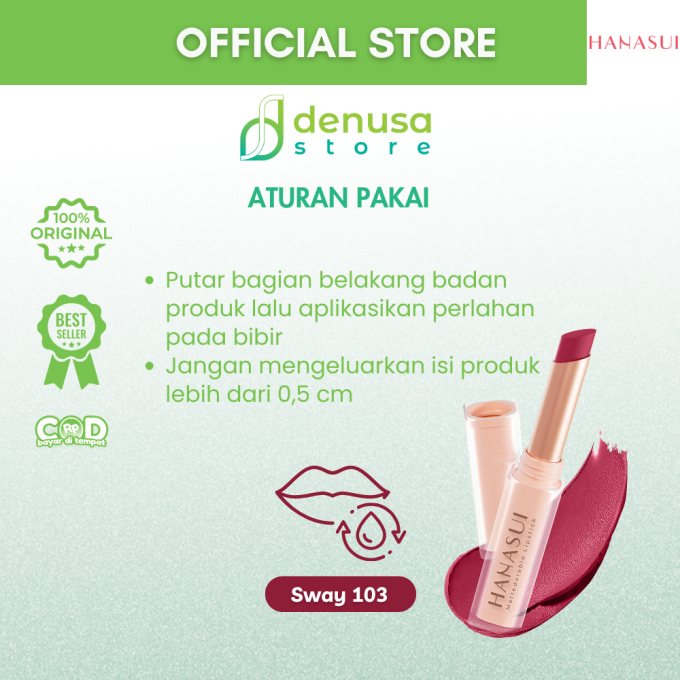 HANASUI Mattedorable Lipstick 103 Sway 2 g