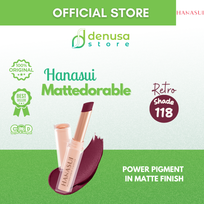 HANASUI Mattedorable Lipstick 118 Retro 2 g