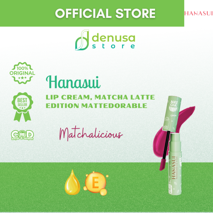 HANASUI Mattedorable Lip Cream Matcha Latte Edition 01 Matchalicious 4 g
