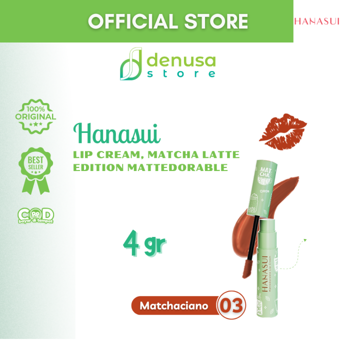 HANASUI Mattedorable Lip Cream Matcha Latte Edition 03 Matchaciano 4 g