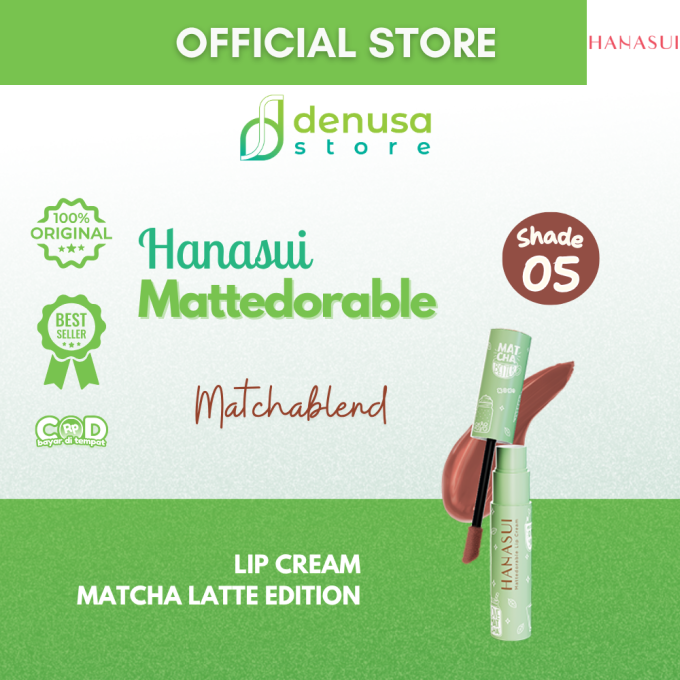 HANASUI Mattedorable Lip Cream Matcha Latte Edition 05 Matchablend 4 g
