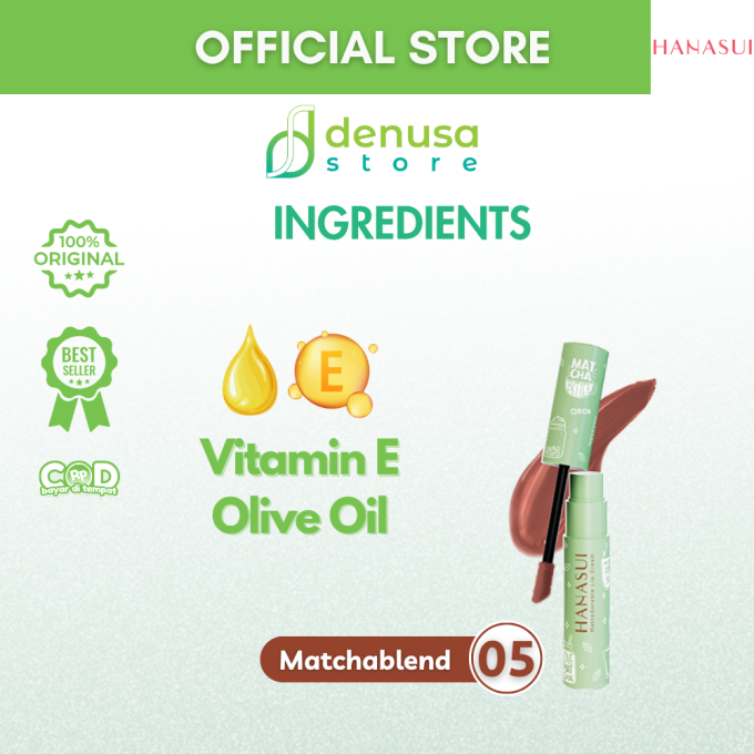 HANASUI Mattedorable Lip Cream Matcha Latte Edition 05 Matchablend 4 g